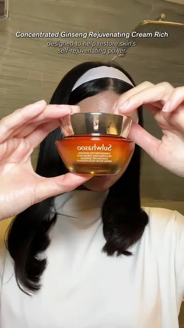 5-minute skin reset? say less. ✨ Rejuvenate, Glow. 🤍 With Concentrated Ginseng 