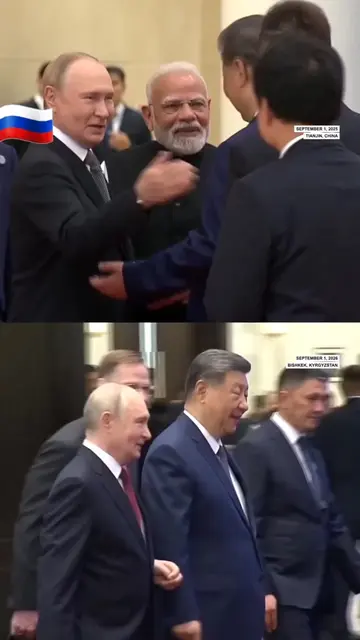 A Repeat of Last Year? Modi, Putin and Xi Huddle Before SCO Summit Meeting A fam