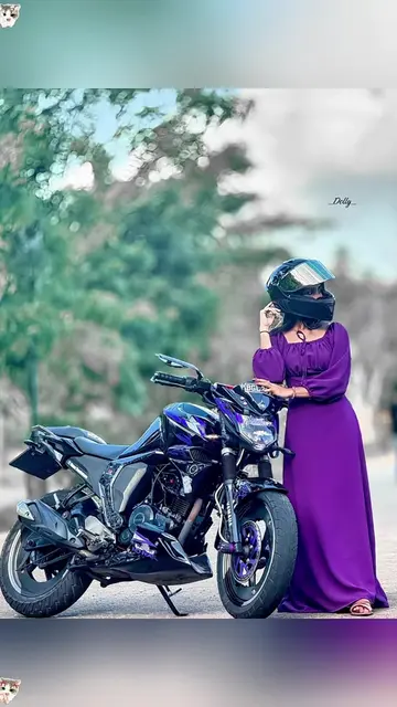 ow to create cinematic motorcycle girl portrait photos🏍️💜? Adopt muted cool to