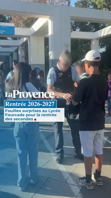 🔴 Fouilles surprises au lycée Fourcade à Gardanne pour la rentrée #Rentrée #Éco