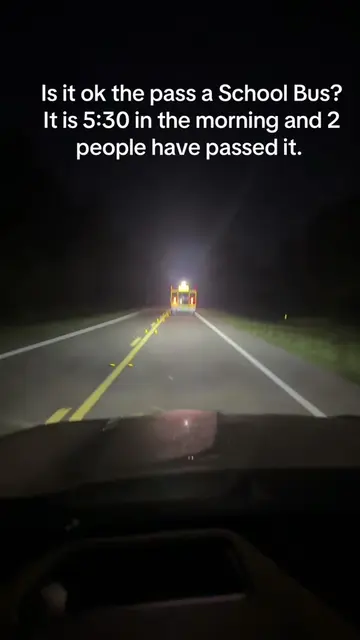 Is it ok to pass a School bus? I won’t but 2 people have already passed it! 