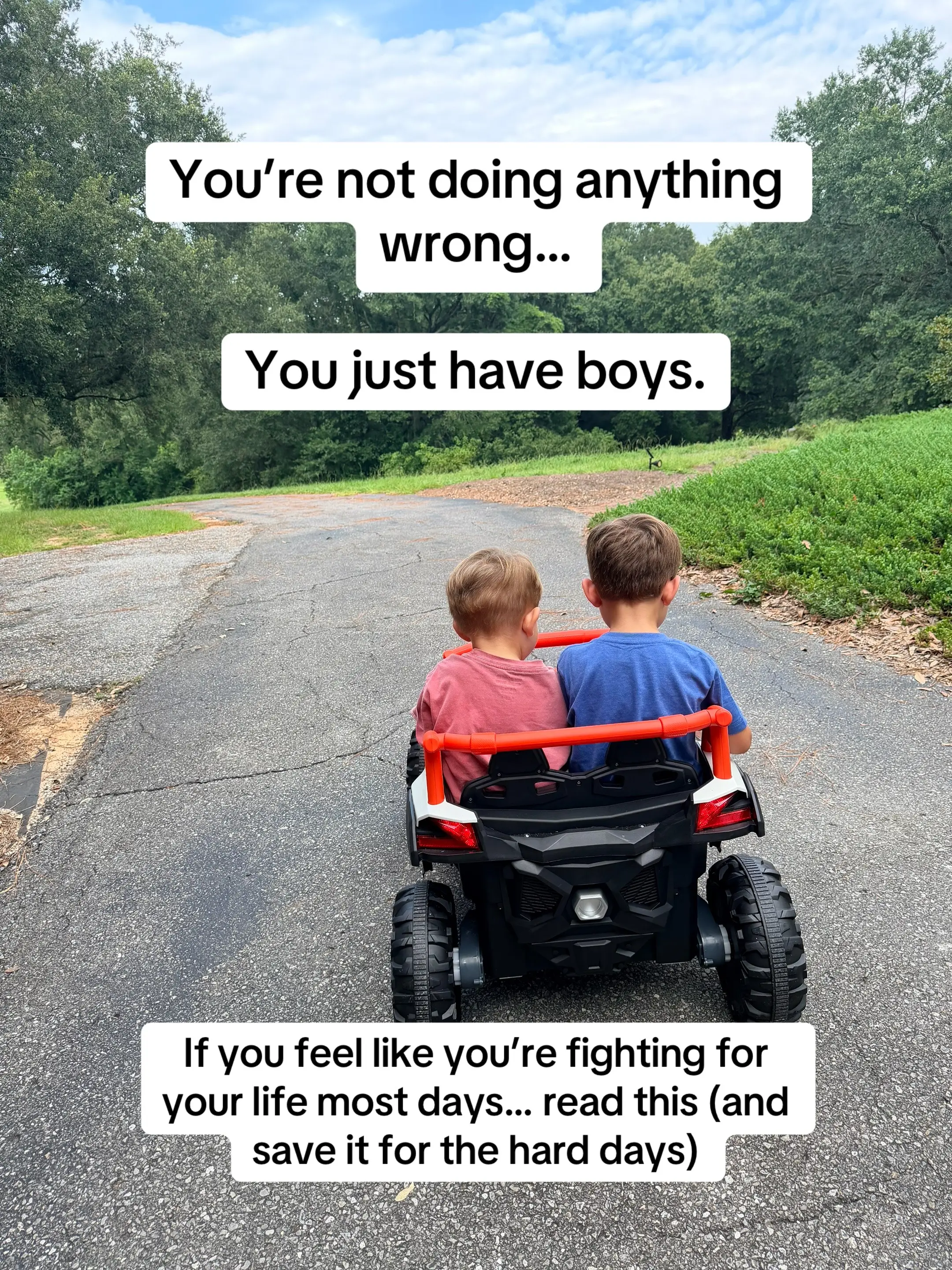 If you are raising boys and feel constantly exhausted, and like you are literall