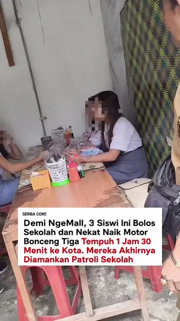 Ketiga sisi tersebut merupakan warga kabupaten Asahan, Sumut. Mereka bolos sekol