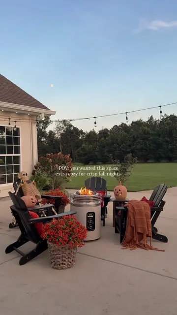POV: you wanted this space to be extra cozy for crisp fall nights! 🎃🍂 #ninjapa