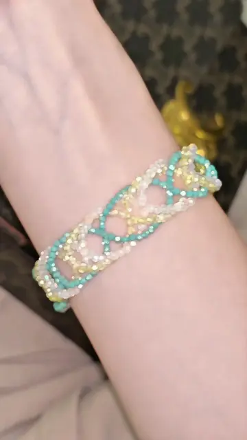 Basic and cute design jewelry pattern #handmadejewelry #jewelrytips #beadedjewel