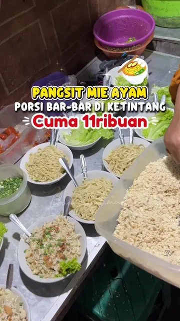 rekomendasi  pangsit mie ayam viral di ketintang harganya juga murah banget pors