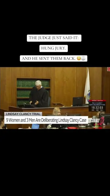 This is the actual courtroom moment. The jury tells the court they are deadlocke