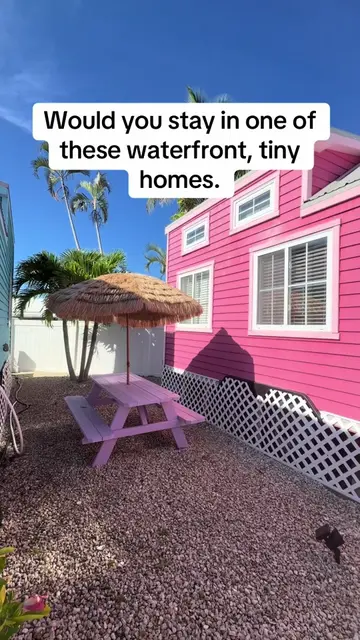 I got to peek inside all three tiny homes at Tiny Village in Matlacha, and they 