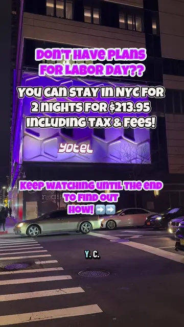 🇺🇸 No plans for Labor Day weekend? 👀 This NYC hotel deal is WILD. You can sta