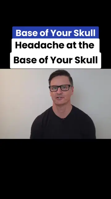 Headache at the Base of Your Skull, Try This 2-Minute Reset #headache #headacher