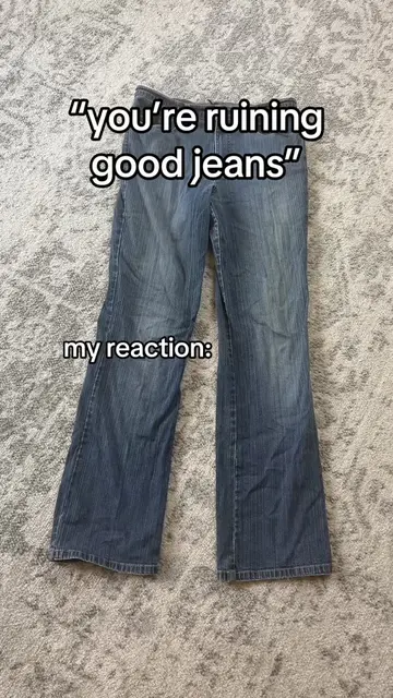 I am upgrading my jeans #DIY #fashion #y2k
