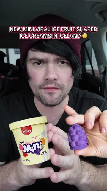 CAN WE FIND THE NEW VIRAL FRUIT SHAPED ICE CREAM TUBS IN ICELAND?! 