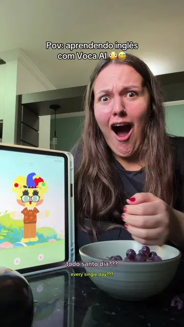 Esse foi o melhor até agora 😂 @Voca AI #inglesfacil #vocaai #aprenderingles #hu