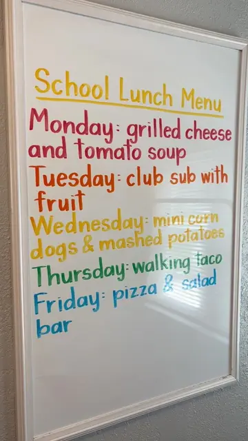 Week 2: School Lunch Menu ✨🏫🍕 • • • #school #menu #writing #handwriting #teach