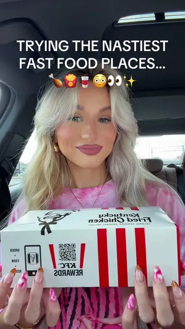 UMMM KFC…🍗🍟😳🥤👀✨ where to next???;) #eatwithme #fastfood #FastFoodReview #kf
