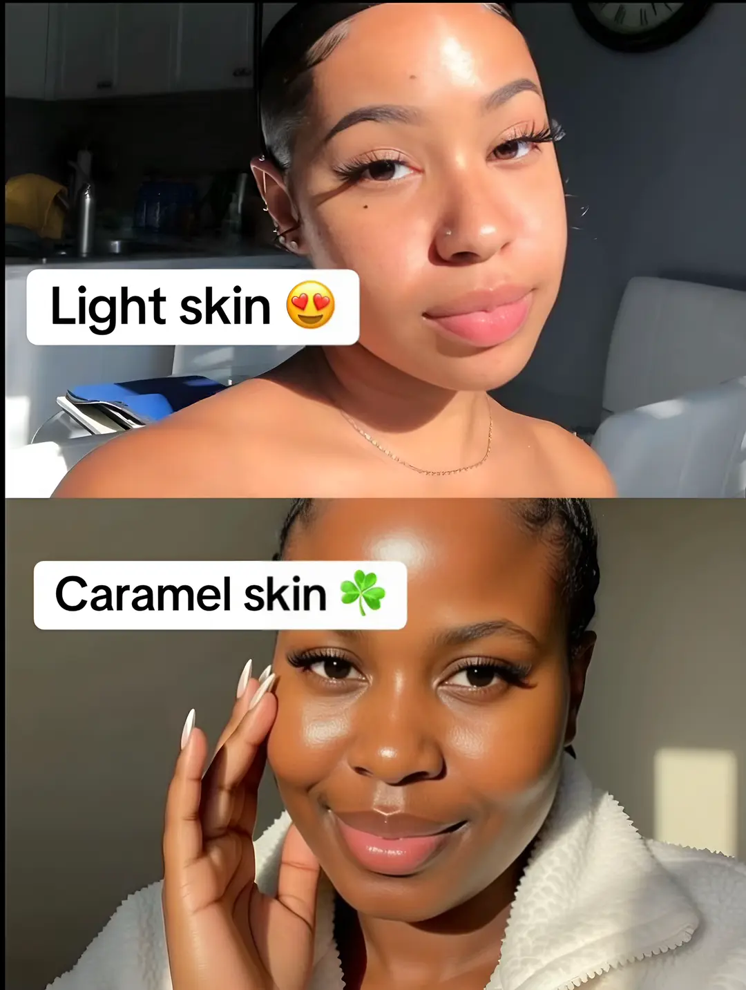 Face & body routine for light skin/caramel skin #skincareroutine #skincareforyou