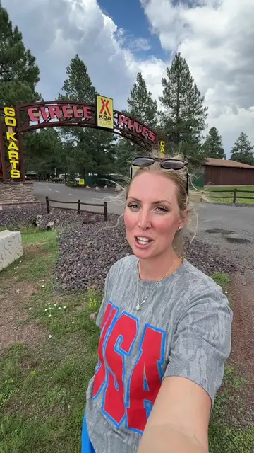 I think we just found one of the BEST family campgrounds in Arizona. 🏕️🌲 Circl