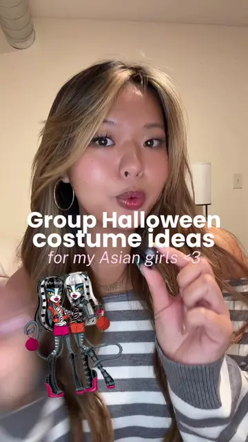 🎃 here are some good trio / group / duo costume ideas for my Asian girls <333 h