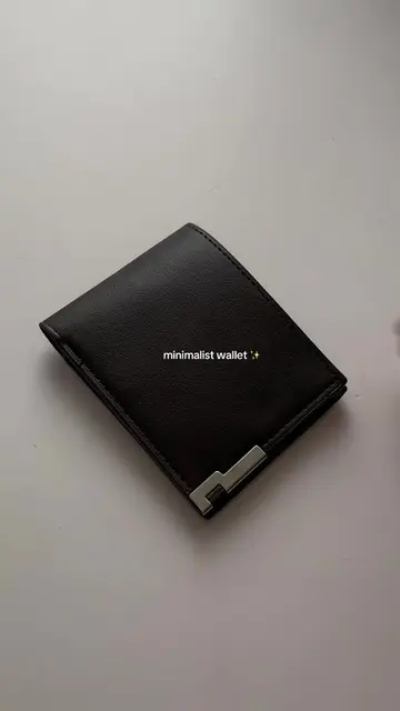 affordable wallet for men ang minimalist ng style! 😩🤎 #walletformen #leatherwa