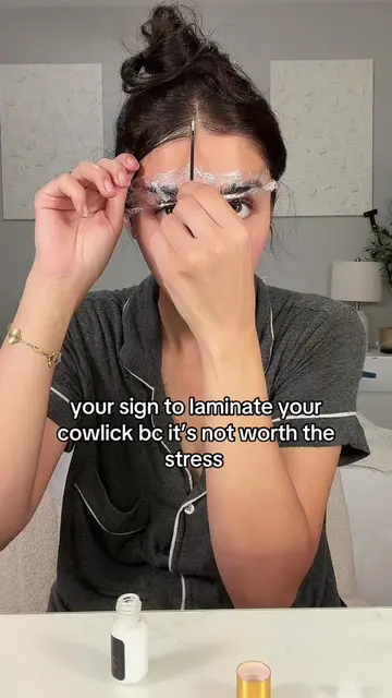 i don’t think soooo #cowl #laminatedbrows #laminate #DIY 