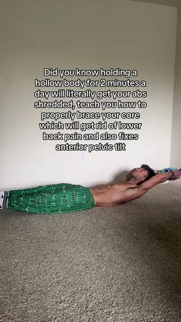 Hollow body holds are one of the most effective no-equipment isometric core exer