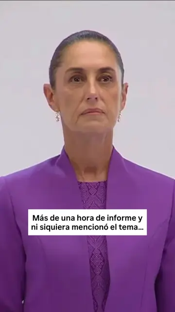 Hoy fue el segundo informe de gobierno de la presidenta de México, Claudia Shein