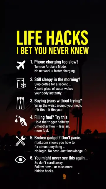 6 Life Hacks You’ll Wish You Knew Sooner! #LifeHacks #SmartTips #DidYouKnow #Use