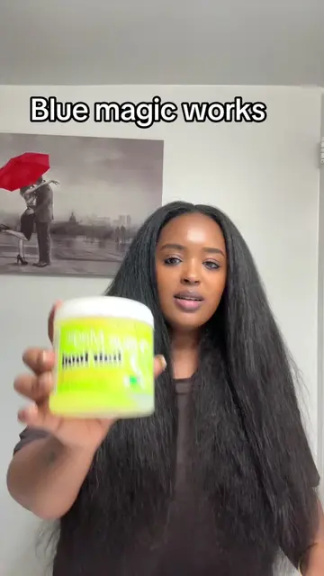 If you’re hair is dry and damaged please try blue magic #fyp #viralvideo #bluema