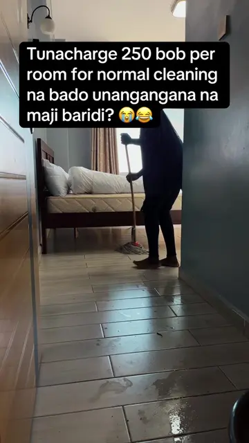 Acha kujitesa na usafi. 😭😂 Kwa KES 250 tu per room, tunakupatia that proper ho