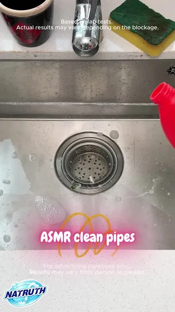 Watch the blockage disappear! #natruth #fyp #cloggeddrain #cleaninghack #viral