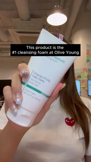 You know that this product is the No. 1 cleansing foam in Olive Young!! #cleansi