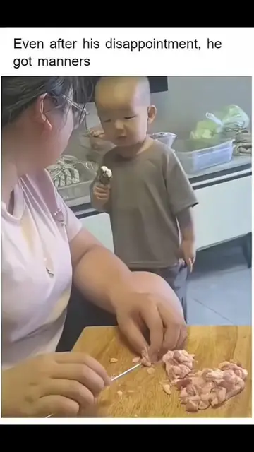 Even after his disappointment, he got manners! ♥️🥰 #babies #funnyvideo #baby #f