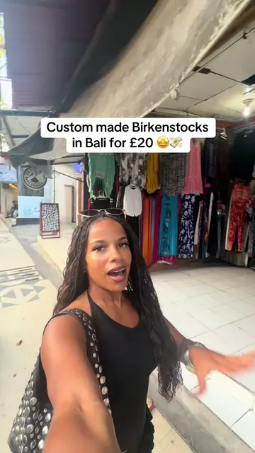 Custom made Birkenstocks in Bali for £20 💸 Can’t wait to show you all my finish