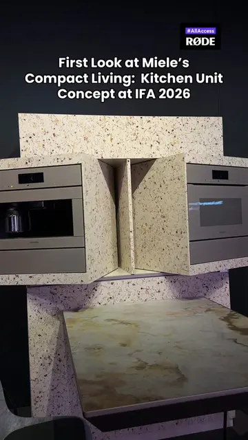 Miele showcased their compact kitchen appliance and design concept that is meant