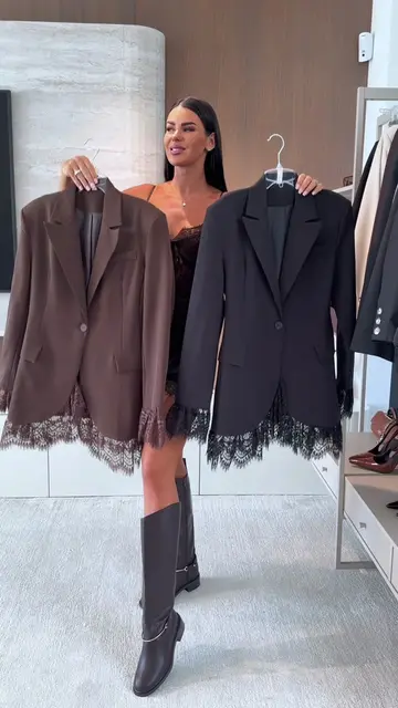 Eleganckie marynarki long z akcentem koronki już dzisiaj o 19:00 w sprzedaży na 