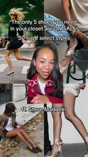 5 shoes, every outfit covered🤍 @stevemadden #SMpartner  