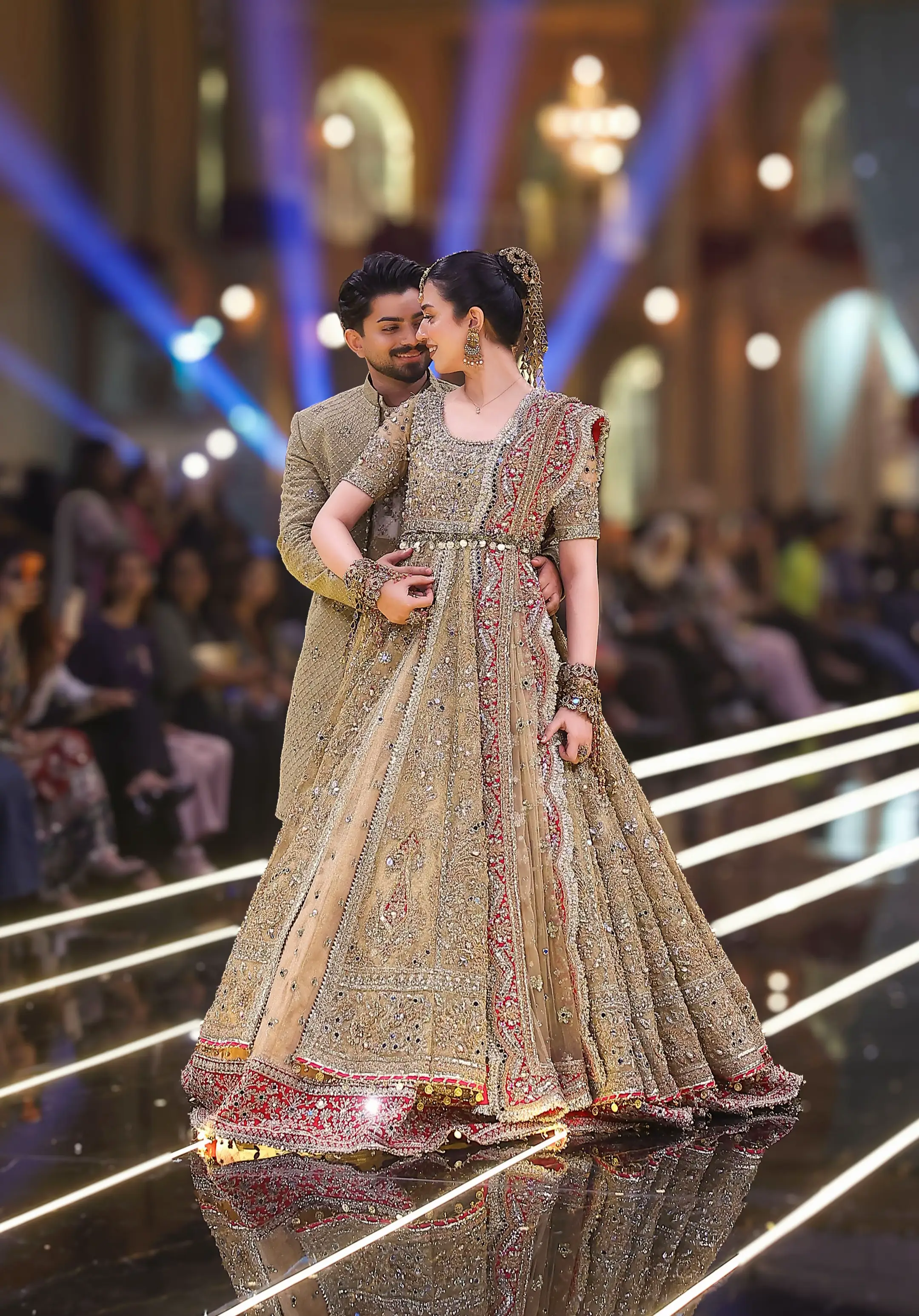 A beautiful duo bringing effortless glamour to the Kashee’s runway! ✨👑 Laraib &