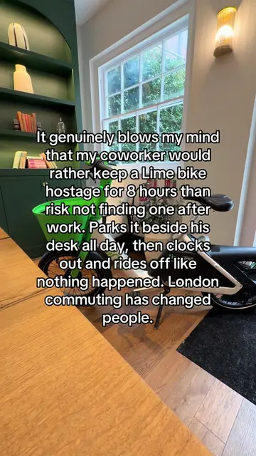 He is the lime bike final boss #limebike #lime #bike #london #commuterlife 