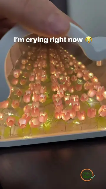 🌷✨ Infinity Tulip Lamp ✨🌷 ঘরের সৌন্দর্যে যোগ করুন মায়াবী এক আলোর ছোঁয়া! 💖 #Ae