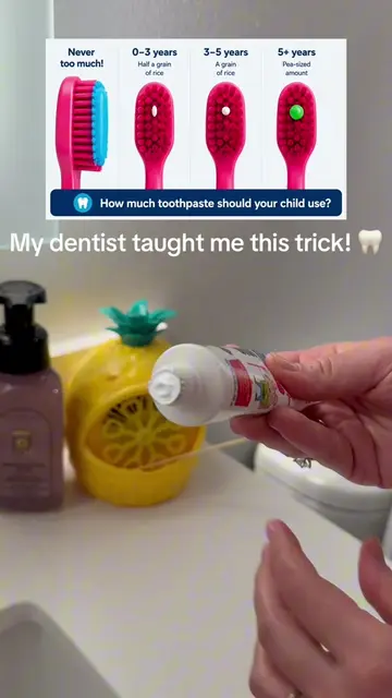 I learned this trick from my dentist… and it actually works! 🦷 #momhack #LifeHa