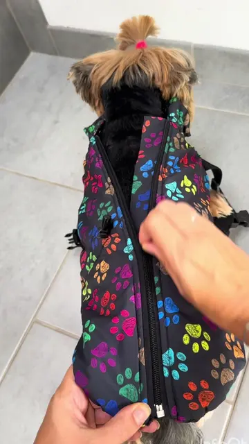 ❄️ Warm durch den Winter! ❄️🐾 Unsere handgemachte Winterjacke wird von unserer 