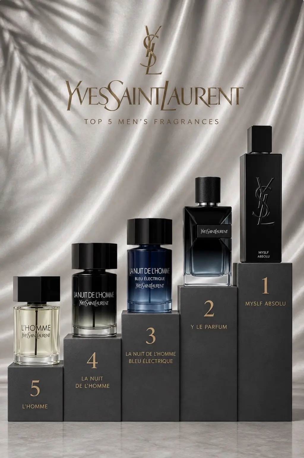 Ranking the best men’s fragrances from some of the biggest designer houses: YSL,