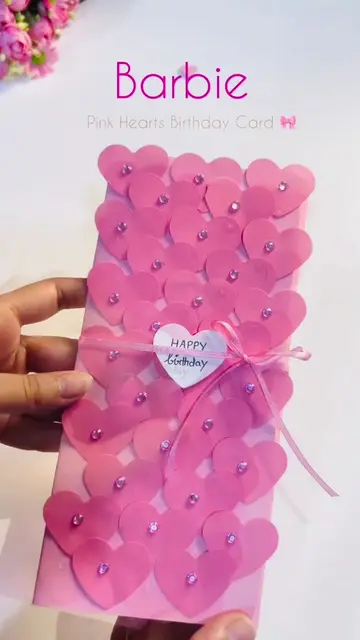 The prettiest pink birthday card 🎀