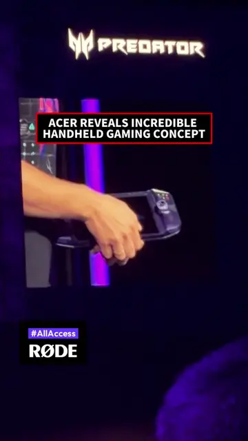 Acer revealed the Project DualPlay Mini concept at IFA 2026, using a flip-and-sw