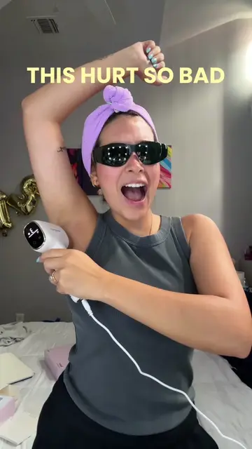 I’m already lovingggg this machine! I’ll update yall in a month🤭#laserhairremov