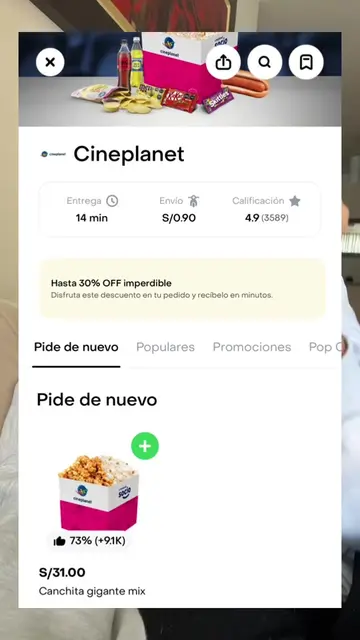 RIP la promo de canchita de Cineplanet en Rappi 😭😭 lit era el mejor hack de ci