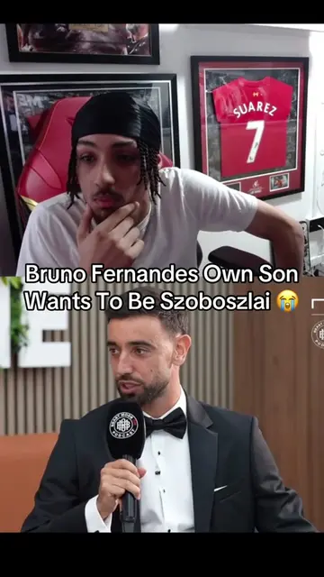 Bruno’s Son Wants To Be Like Szoboszlai 😭 #fyp #brunofernandes #szoboszlai #liv