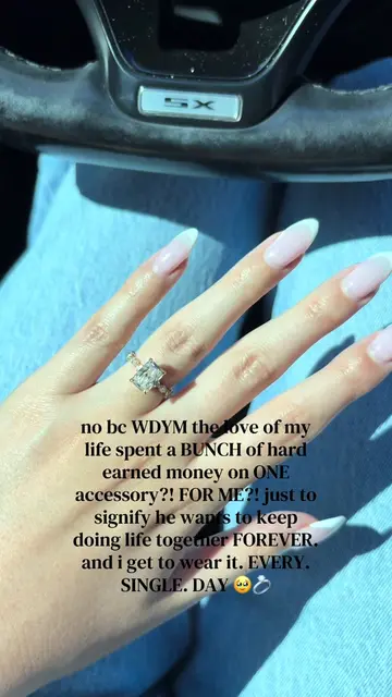 forever in aweeee 🥹 #engaged #radiantcut #bridalera #engagement 