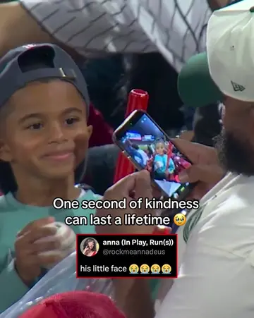 He and his dad were so excited ❤️(via @MLB) #baseball #kindness #dad #espnsocial