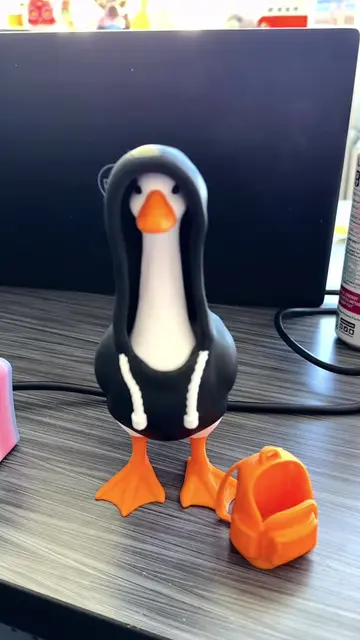 The desk goose is ready for middle school. And in true middle school fashion she